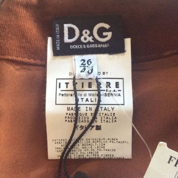 NWT Dolce & Gabbana Sz 6/8 Brown Tweed Leather Midi Designer Dress PLEASE HELP - Picture 10 of 16